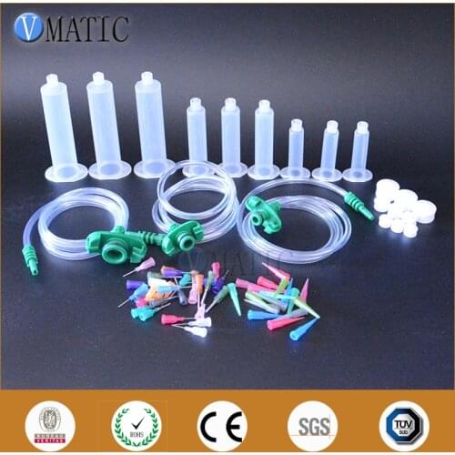 Free Shipping New Arrival Liquid Dispenser Solder Paste Adhesive Glue Pneumatic Syringe Barrel Adapter With Dispensing Needle