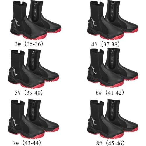 5mm Boot Neoprene Scuba Diving Snorkeling Booties Water Shoes Wetsuit Boots Keep Warm Coldproof High Upper Fins Spearfishing Sho