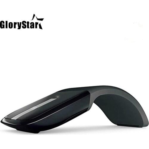 Business 2.4Ghz Foldable Wireless Mouse Folding Arc Touch Mouse Mause Computer Gaming Mouse Mice for Microsoft Surface PC Laptop