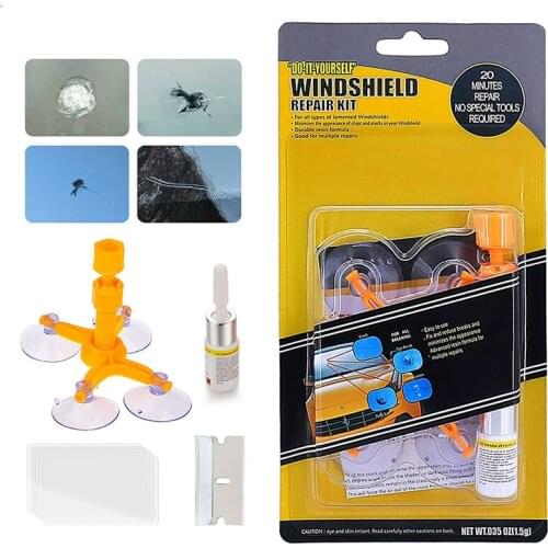DIY Car Windshield Repair Kit Auto Window Glass Crack Resin Restore Sealer Vehicle Windscreen Filler Adhesives Quick Fix Tool
