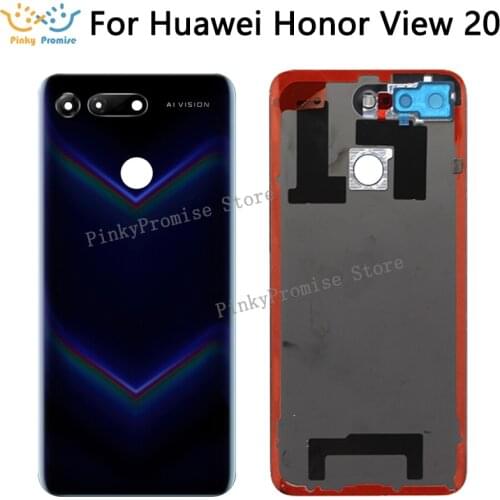 For Huawei Honor V20 View 20 Battery Cover Back Glass Rear Door Window Housing Case For Honor View 20 Back Glass Panel PCT-L29