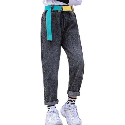 Jeans Girl 2021 Girl Jeans Child Spring Autumn Kids Jeans Casual Style Clothes For Girls 6 8 10 12 14