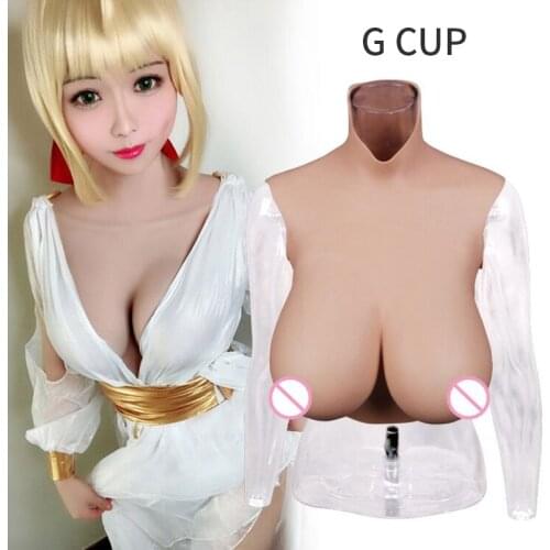 Eyung 5th Generation Mastectomy Breast No Oil Crossdresser Silicone Breast Fake Boobs Bust Tits For Drag Queen Sissy Anime Cos