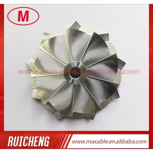 TD05H 20G 49179-43400 52.56/68.01mm 9+0 blades Reverse high performance turbo billet/milling/aluminum 2618 compressor wheel