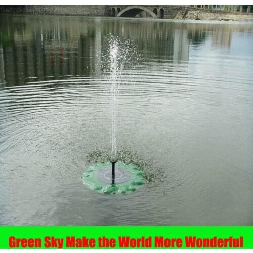 Max Spray Height 70CM Floating Lotus Flower Leaf Pool Pond Outdoor Solar Panel Home Garden Decoration Fountain Outdoor