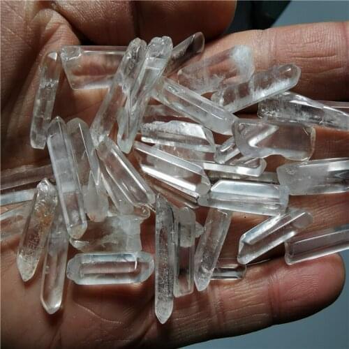 1kg natural crystal clear quartz small stick from Madagascar healing reiki point DIY decoration