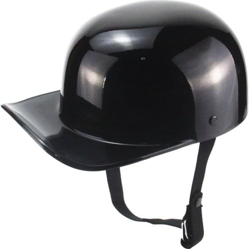 Motorcycle Helmet German Leather Vintage Casco Moto Motorcycle Open Face Retro Half Helmet Chopper Biker Pilot DOT Size S-XXL