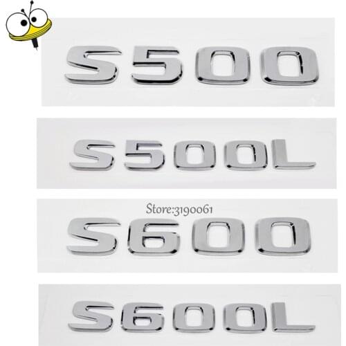 New Car Rear Sticker For Mercedes-Benz S Class Benz S500 S500L S600 S600L W140 Emblem Badge Decal ABS Exterior Auto Accessories