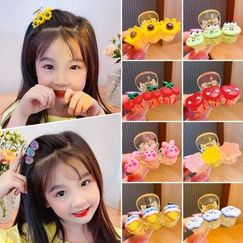 New Cartoons Claw Clip Girls Hair Accessories Acrylic Hair Claws Kids Cute Hair Clips Headband for Ponytail Hairpin Gift