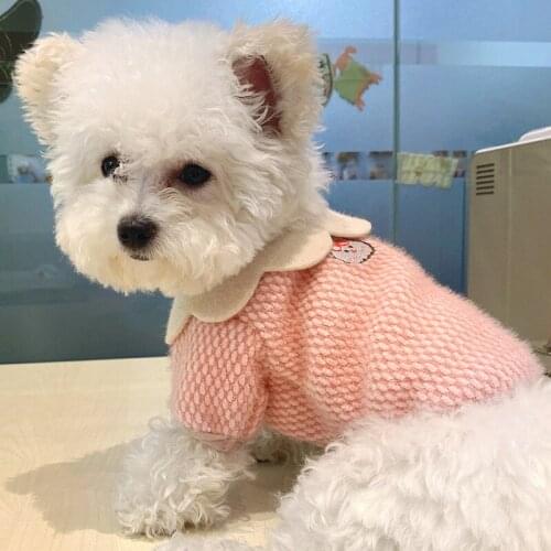Pet Garment Winter Dog Clothes Coat Outfit Cute Puppy Costume Cat Clothing Yorkshire Pomeranian Poodle maltese Bichon Dog Shirt