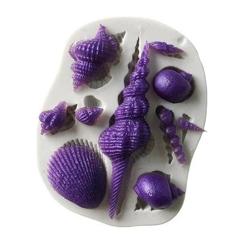 Shell Conch Silicone Mold Chocolate fondant mould Cake decorating tools