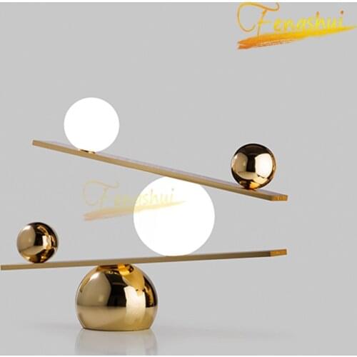Modern LED Glass Ball Table Lamp Nordic Luxury Marble Table Lights Lighting Glass Ball Reading Lamp Home Decor Lights Fixtures