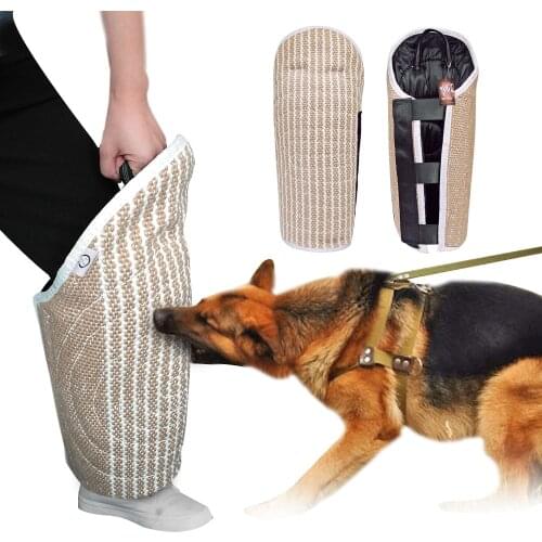 Dog Bite Sleeves Tugs Training Pet Dog Toys Protection Aid For Young Dogs Work Dog Malinois German Shepherd Fit Leg
