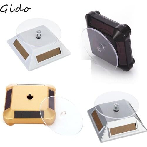 Solar Showcase 360 Turntable Rotating Jewelry Watch Ring Phone Stand Display Jewelry Organizer Hard Display Stand