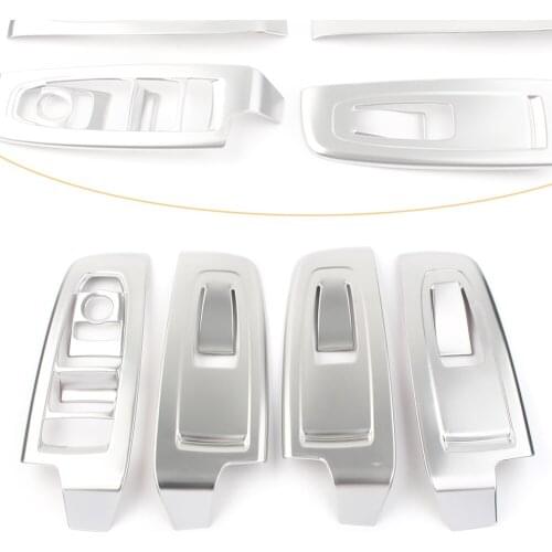 RHD Car Interior Inner Window Switch Panel Trim 4Pcs For Subaru Forester 2019-2020 Decoration Cover Trims
