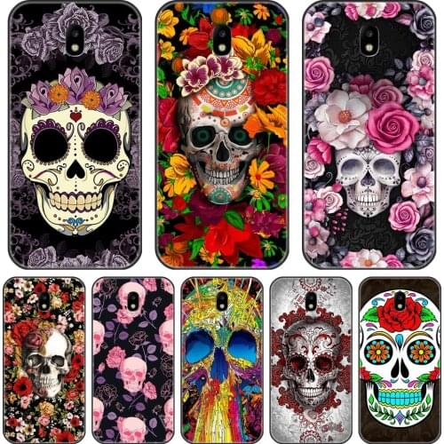 Back Cover For Samsung Galaxy J3 J5 J7 2015 2016 2017 J4 J6 J8 Plus 2018 Silicone Skull Phone Case For Samsung J2 J5 J7 Prime