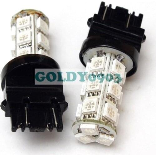 2 x GREEN 3157 3156 18 5050 SMD LED BRAKE LIGHT