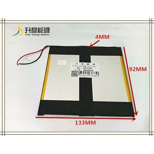 3.7V 8000mAH 4013392 Polymer lithium ion / Li-ion battery for tablet pc,mp3,mp4,cell phone,speaker,power bank