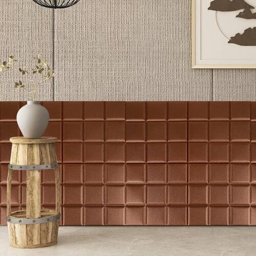 3D Wall Panels Soft Wall Stickers Package Wall Panels Kids Room Collision Moisture-proof Soundproof Wall Sticker Home Decoration