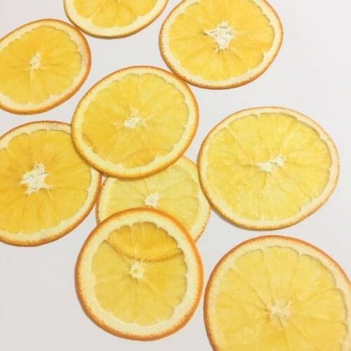 5pcs Pressed Dried Orange Slices Fruit Plant Herbarium For Jewelry Postcard Invitation Card Phone Case Bookmark Making DIY