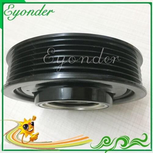 AC A/C Air Conditioning Compressor Electromagnetic Magnetic Clutch Pulley Set PV6 for Volkswagen VW Scirocco 1.4 2.0 CTHA CCZA