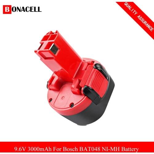 3.0Ah 9.6V NI-MH Replacement Power Tool Battery For Bosch BAT048,2607335260,PSR 960,BAT119,23609,BPT1041,2607335373 32609-RT Z7