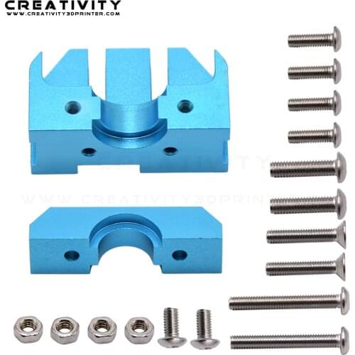 3d printer accessories All Metal E3D Hotend Bracket Mount Block Compatible With V6 Volcano Hot End for CR-10 CR10s Ender3 Ender5
