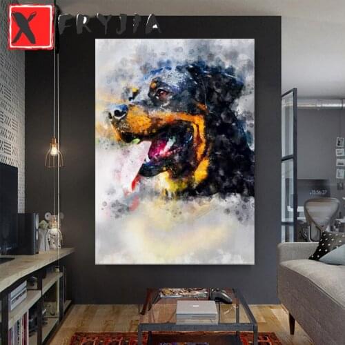 5d diy painting full square round diamond Rottweiler Diamond painting mosaic embroidery diamond cross stitch home decoration