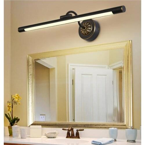 Free Shipping Modern Style LED Copper Mirror Headlight Bathroom Cabinet Lamp Retro American Bed Room Makeup Lamp 44cm/56cm/75cm