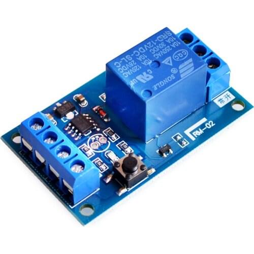 12V Bond Bistable Relay Module Car Modification Switch One Key Start and Stop the Self-Locking