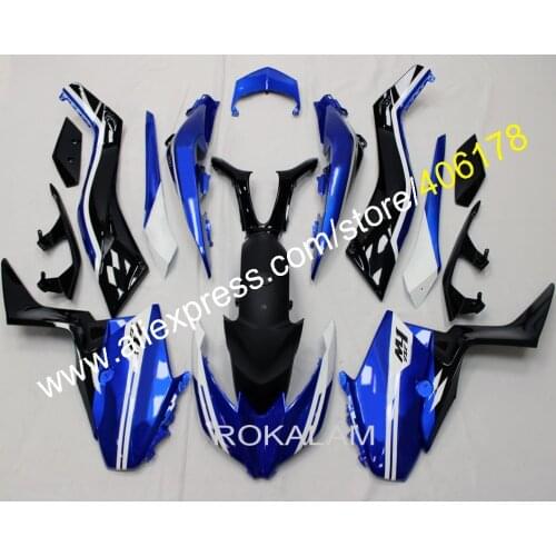 Black Blue Bodyworks Set For Yamaha XMAX300 2017 2018 2019 2020 2021 XMAX 300 Aftermarket Motorcycle Fairing (Injection molding)