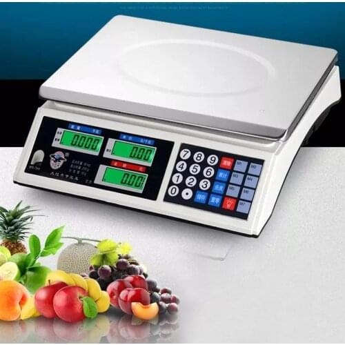 40kg/1g Digital Kitchen Scale LCD Display Stainless Steel Weighing Scale Food Scales Diet Balance Shop Measuring Tool (AU Plug)
