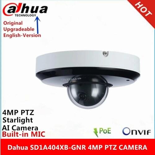 Dahua SD1A404XB-GNR PTZ PoE IR15m 4MP built-in MIC 2.8-12mm varifocal motorized lens 4X Starlight PTZ POE AI Network Camera