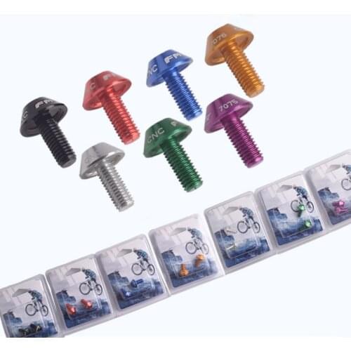 2pcs Bicycle Water Bottle Cage Bolts Bike Water Bottle Holder Screws Aluminum Alloy Screws MTB Road Bike Accessories Repair Tool