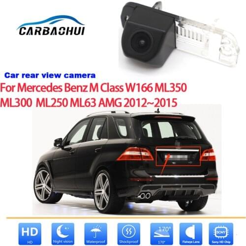 Car Rear View Back Up Reverse Parking Camera For Mercedes Benz M Class W166 ML350 ML300 ML250 ML63 AMG 2012~2015 full HD CCD