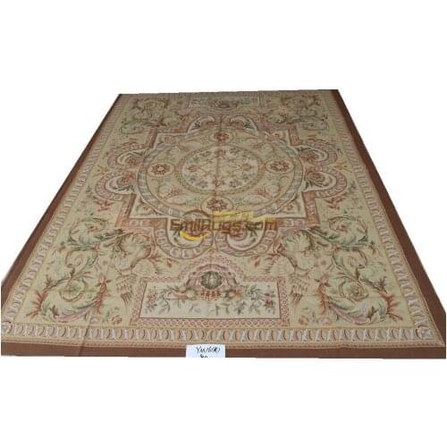 Carpets for living room bedside rug aubusson rug handmade woolen carpets 274CMX366CM 9 'X 12' YM16gc156aubyg6
