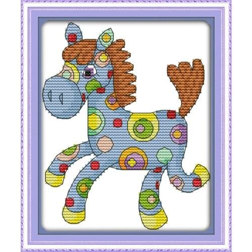 Colorful animal (7) cross stitch kit 14ct 11ct count print canvas stitches embroidery DIY handmade needlework plus
