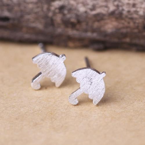 Cute Girls Tiny Umbrella Earrings Women Novelty Korean Style Studs Earings Brincos Jewelry Wedding Party Bridesmaid Gift
