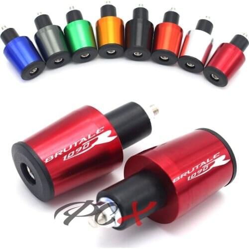 Motorcycle Accessories CNC 7/8'' 22MM Handlebar Grips Handle Bar Cap End Plugs For MV Agust BRUTALE 1090R 2010-2013