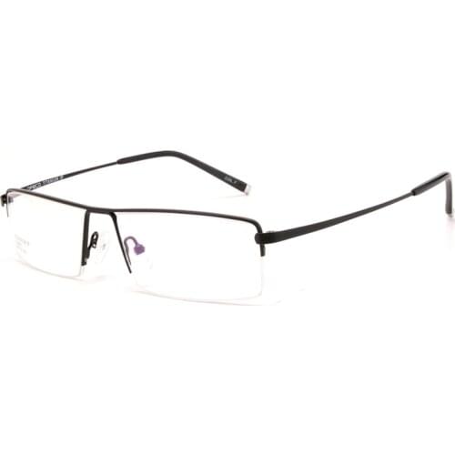 Men Optical Frames Eyeglasses Glasses Fashion Myopia Titanium Frame golden half frame Thin frame glasses8095