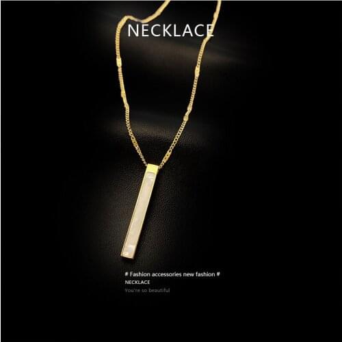 2020 New Arrivals Titanium Steel Collarbone Chain Female Simplicity Temperament Pandent Necklace