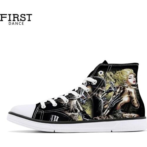 Custom Shoes Your Logo Spring Adult Unisex Lace Up Women Casual Sneaker Lightweight Girls Canvas High Top Flats