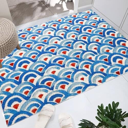 Extra Durable Door Rug Welcome PVC Doormat Outdoor Flower Heavy Non Slip Washable Quickly Absorb Moisture and Resist Dirt Rugs