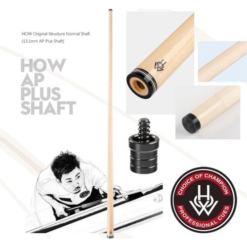 HOW CUES AP PLUS Shaft Pool Cue Stick Shaft 3/8*8 Radial Pin Joint Shaft 13.1mm Billiard Solid Wooden Shaft