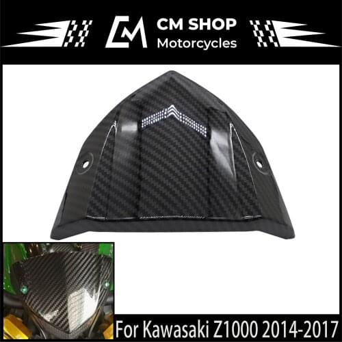 Kawasaki Motorcycle Injection ABS Parts Windshield Front Visor Instrument Cover For Z1000 2014 2015 2016 2017