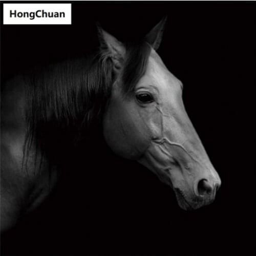 Animal Horse 5D DIY Square/Round Diamond Painting Mosaic Mural Cross Embroidery Handicraft Home Decoration Christmas Gift