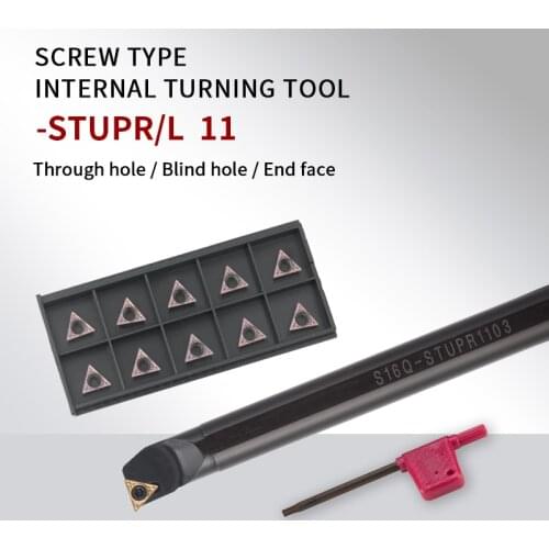 1pc S10K-STUPR1103 S20R-STUPR11 Internal Turning Tool Holder TPGH/TPMT Carbide Inserts Lathe Bar CNC Cutting Tools Set