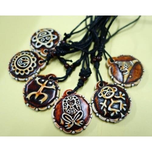 FREE SHIPPING 12 pcs Imitate Newest Taino Frog Sun Turtles Biker Necklace All 6 styles choose