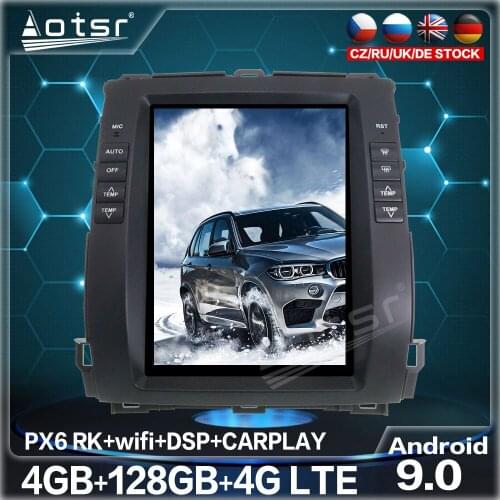 128GB Car Multimedia Player For Toyota Land Cruiser Prado For Lexus GX470 2002-2009 Tesla Big Screen Android 9.0 GPS Navigation