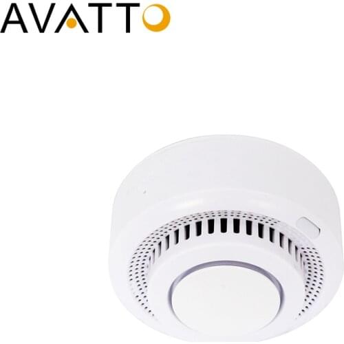 AVATTO Smart WiFi Smoke Detector,Fire Alarm Temperature Detector Sensor Home Security System work with Tuya Smart Life APP